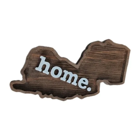 Home State Apparel New Jersey Rustic Barn Wood "Home" Wall Decor Plaque - Picture 3 of 5